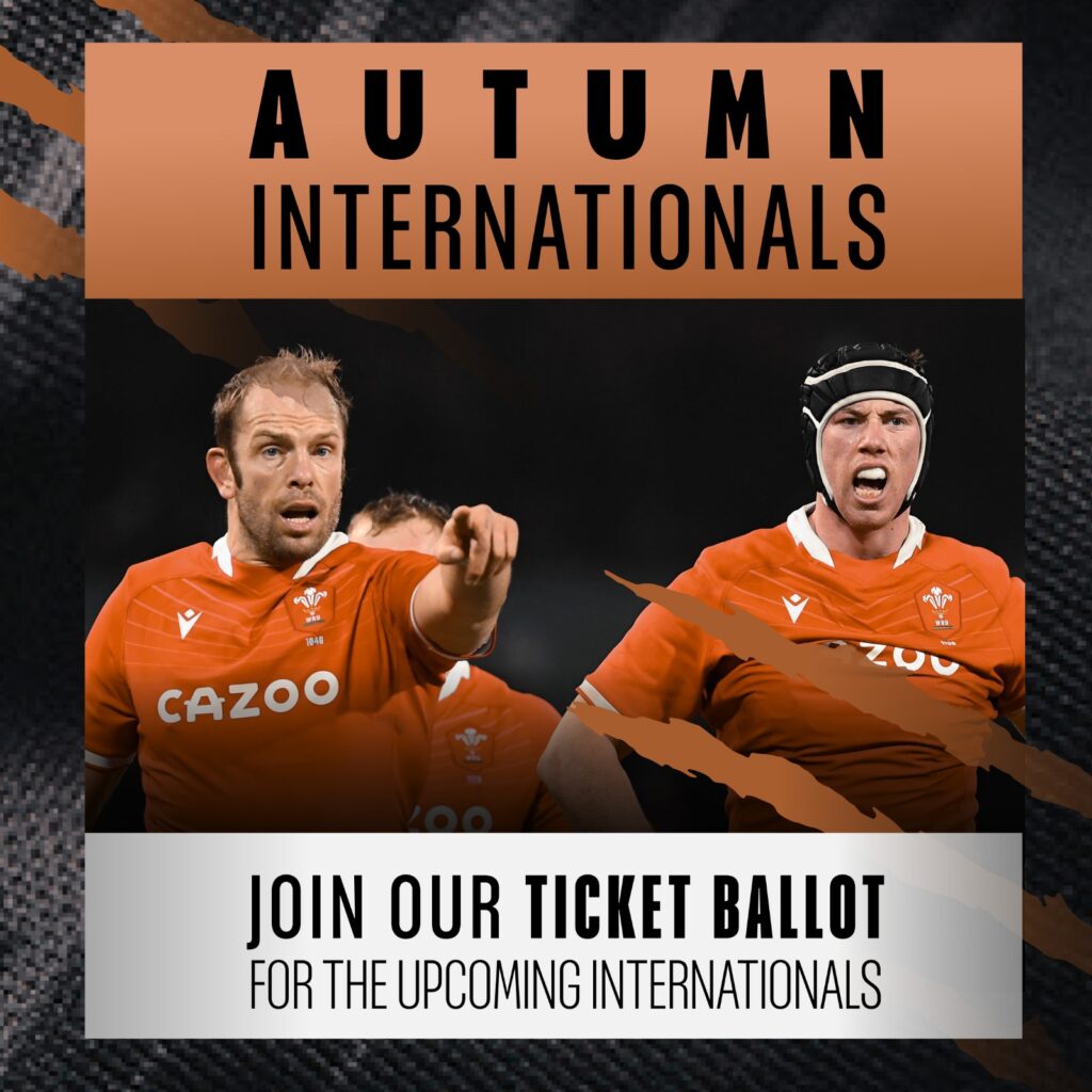 Autumn International Ticket Ballot Ospreys Supporters Club